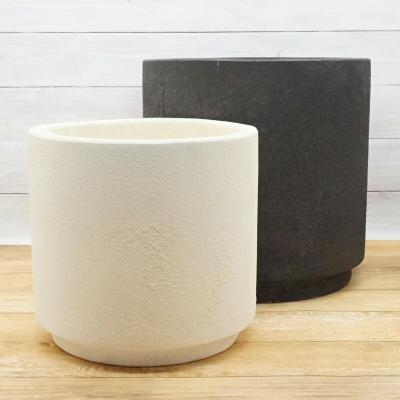 沖誠陶器鉢 シリンダーツイストスパイラル シリンダーpot 植木鉢