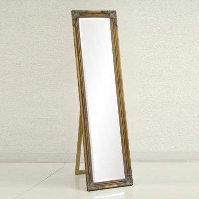 ゴールド アンティーク鏡（スタンドミラー、姿見）｜ミラー