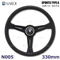 NARDI ナルディ 正規品 SPORTS TYPE A スポーツ・タイプA 330mm パンチングレザー レッドステッチ (N005 | エービーエムストア 4号店