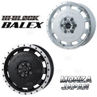 MONZA モンツァ HI-BLOCK BALEX バレックス (4本セット) 4.5J x 15 インセット+43 PCD100 4穴 Mブラック/Rポリッシュ (BALEX-451543-BP-4S | エービーエムストア 7号店