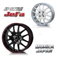 MONZA モンツァ JP STYLE Jefaジェファ(4本セット) 6.0J x 15 インセット+53 PCD114.3 5穴 パールブラック/レッドライン(JEFA-601553-BR-4S | エービーエムストア 7号店