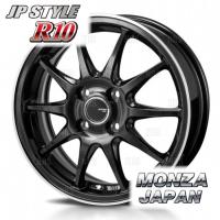 MONZA モンツァ JP STYLE R10 (4本セット) 4.00B x 12 インセット+42 PCD100 4穴 パールブラック/FCポリッシュ (R10-401242-100-4S | エービーエムストア 7号店