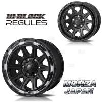 MONZA モンツァ HI-BLOCK REGULESレグルス(2本セット) 6.0J x 16 インセット+40 PCD100 4穴 サテンブラック (REGULES-601640-SB-2S | エービーエムストア 8号店