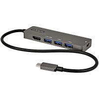 USB Type-C マルチ変換アダプター USB-C-HDMI 2.0b 4K60Hz(HDR10) 100W Power Deliveryパススルー対応 USB 3.0 ポートx4 USB-Cマルチハブ スターテック | アクセルジャパン