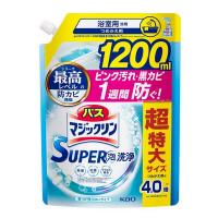 《花王》 バスマジックリン SUPER泡洗浄 香りが残らないタイプ つめかえ用 1200mL | ドラッグ 青空