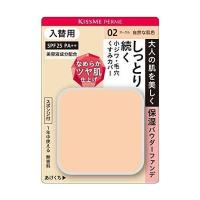 《伊勢半》 キスミー フェルム しっとりツヤ肌 パウダーファンデ 入替用 02 自然な肌色 SPF25 PA++ 11g | ドラッグ 青空