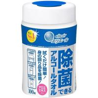 《大王製紙》 エリエール 除菌できるアルコールタオル (本体) 100枚 | ドラッグ 青空