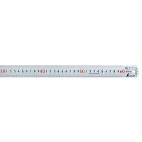 シンワ測定 13137 ピックアップスケールシルバー６０cmcm表示上下１mmピッチ赤数字入ＪＩＳ | 現場屋本舗ヤマニシデポ