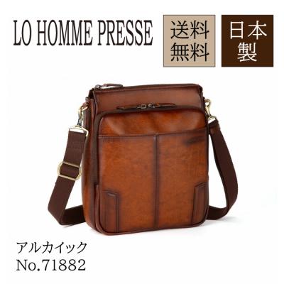 美品■ LO HOMME PRESSE レザー ショルダーバッグ 斜め掛け 本革 楽天市場】LO HOMME PRESSE [ロ・オム・プレッセ] 本革製