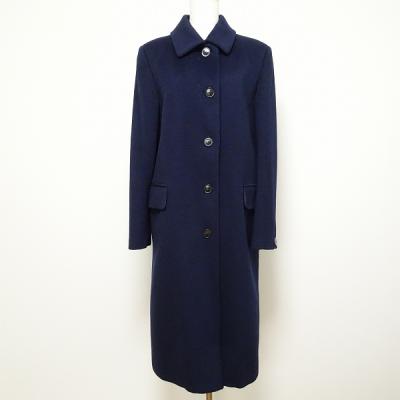 【美品】HERNO カシミヤ ベルト付 裏地シルク 黒 イタリア製 ロングコート メンズ PIUMINO HERNO UOMO VERSIONE COLLO ECOPELLICCIA STA