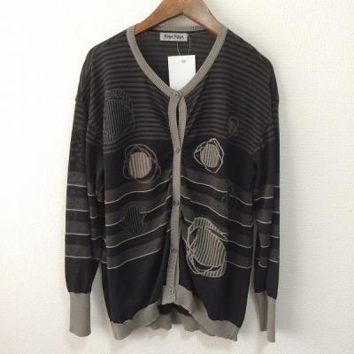 anc フーガフーガ FUGA FUGA カーディガン F 黒 グレー 佐藤繊維 