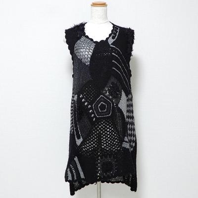 TOKUKO 1erVol トクコ レース 変形チュニック ブラック NA38 TOKUKO 1erVol トクコ レース 変形チュニック ブラック NA38
