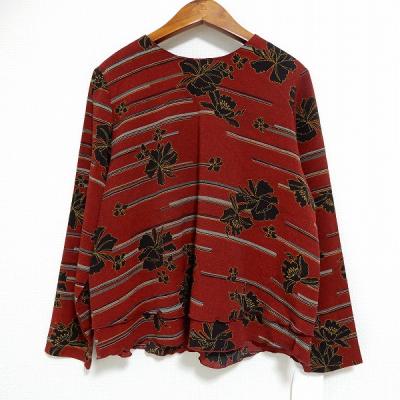 詩仙堂 BY HITOSHI　ちりめん　コート　扇模様　羽織り　和柄　日本製 019-202505190359_1.jpg