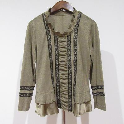 美品　インポートロッサ　ロングコート　アルパカウール　花柄刺繍　フリル　42 50％OFF】花柄刺繍コート | レースワンピースやブラウスなどエレガント