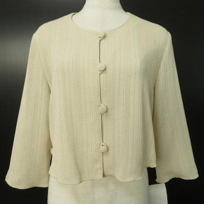 詩仙堂☆タムラヒトシ　大きいサイズジャケット・ブラウス　　洗える縮緬　未使用級‼️ 詩仙堂タムラヒトシ 詩仙堂☆タムラヒトシ 大きいサイズジャケット