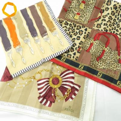 新品FENDI フェンディ　ロゴ入り総柄　ハンカチ　ピンク　ベージュ2枚セット fendi ハンカチ（レディースファッション） | ファッション のおすすめ