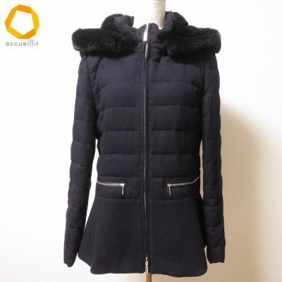 【DAKS ダックス】フード付き ダウン ジャケット コート レディース L DAKS レディースダウンコート、ダウンジャケット｜コート、ジャケット