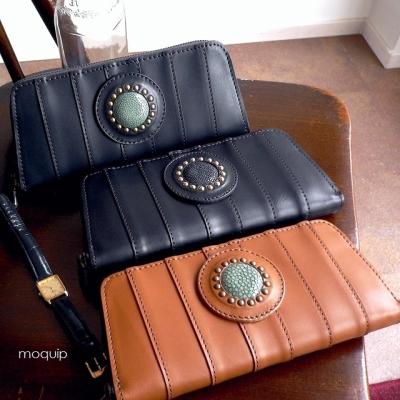 モキップ ガルーシャ 長財布 ブラック moquip ノベルティ/ モキップ ガルーシャ カーフレザー クラッチ