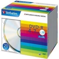 Verbatim DVD-R [4.7GB/PCデータ用/16倍速対応/20枚スリムケース入り/シルバーディスク] (DHR47J20V1) | アクシンク ヤフーショップ