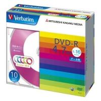 Verbatim DVD-R [4.7GB/PCデータ用/16倍速対応/10枚スリムケース入り/カラーミックス] (DHR47JM10V1) | アクシンク ヤフーショップ