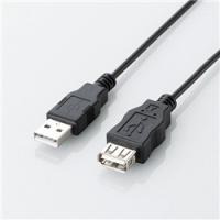 ELECOM エコUSB2.0延長ケーブル [1.0m/Aオス-Aメス] 《ブラック》 (U2C-JE10BK) | アクシンク ヤフーショップ