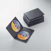 ELECOM スリムDVDトールケース [2枚収納タイプ/10枚組] 《ブラック》 (CCD-DVDS06BK) | アクシンク ヤフーショップ