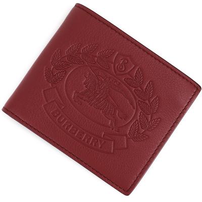 BURBERRY メンズ二つ折り財布（色：レッド系）｜財布｜ファッション