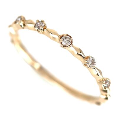 NOJESS（ノジェス） 指輪 10金 K10YG 9号 ダイヤ 0.06ct リング