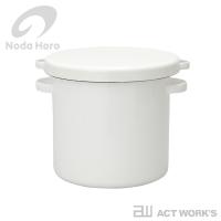 野田琺瑯 ラウンドストッカー 18cm ノダホーロー 保存容器 ストッカー Noda Horo 野田ホーロー 梅干し ぬか漬け お米 漬物樽 お漬け物 日本製 | アクトワークス