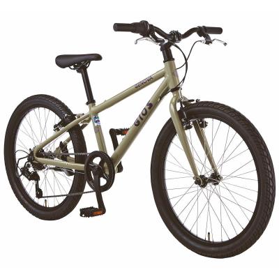 子供用自転車 グレー ブラウン オオトモ 子供用自転車 24インチ 完成品 組立済 ジュニア