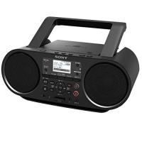 ソニー CDラジオ Bluetooth/FM/AM/ワイドFM対応 語学学習用機能 電池駆動可能 ブラック ZS-RS81BT | アドショッピング