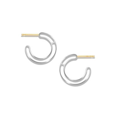 CAREERING 701 フープピアス シルバー ゴールド CAREERING - 【両耳用】 プラシーボピアス PLACEBO 701（BK