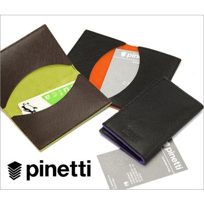 Pinetti イタリア製 本革カード/メモケース