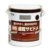 錆止め塗料 速乾サビドメ 3L グレー (ねずみ色) 塗料 塗装 ペンキ アサヒペン | aDsMarket ヤフー店