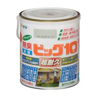 塗料 ペンキ 屋外 屋内 水性ビッグ10多用途 モスグリーン 1.6L 水性 低臭 防カビ 塗装 アサヒペン | aDsMarket ヤフー店