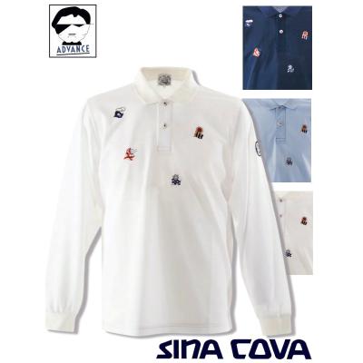 SINA COVA（シナコバ） 2024新作春夏 長袖ポロシャツ アウトレット
