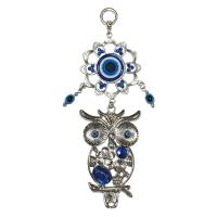 ナザールボンジュウ オーナメント フクロウ LA ふくろう ガラス細工 トルコのお守り 梟 青い目玉 トルコ 開運 お守 魔除け ナザールボンジュー ナザールボンジュ