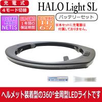 ヘルメット専用 全周型LEDヘッドライト HALO LIGHT SLモデル（本体、バッテリーセット）※1充電器なし ※2 NETIS登録商品 | AERO ONLINE STORE