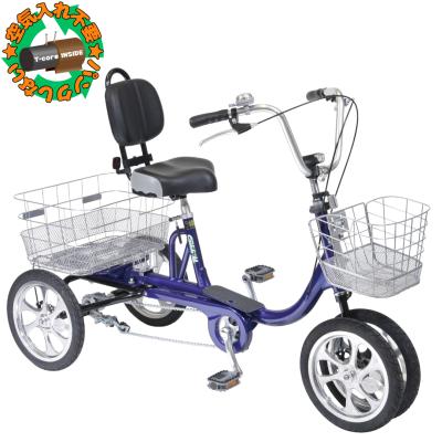 クークル　四輪車 エアロクークルMII 四輪自転車 レッド シニア 空気入れ不要 ノンパンク