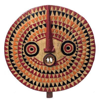 プリミティブアート　アフリカンアート セヌフォ族木彫像カラオ 40cm アフリカン プリミティブアート