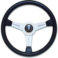 NARDI ナルディ ステアリング クラシック [CLASSIC] CLASSIC　SMOOTH LEATHER　ブラックレザー＆シルバースポーク 330mm N111 | アフターパーツ.co.jpヤフー店