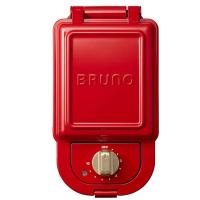 ブルーノ BRUNO ホットサンドメーカー 耳まで焼ける 電気 シングル レッド BOE043-RD | あげはショップ