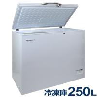 冷凍庫 冷凍ストッカー ガラス窓付き 業務用 フリーザー 250L -25℃ 冷凍ショーケース 鍵付き 冷蔵庫 ###ストッカBST250-G###