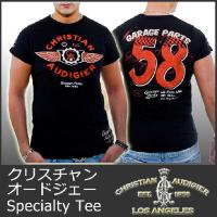 Christian Audigier 半袖Tシャツ ブラック CHRISTIAN AUDIGIER T-SHIRT BIG LOGO BLACK SHORT SLEEVE SIZE