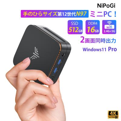 NIPOGI E2 ミニPC Intel Alder Lake-N97 Intel Alder Lake N97 Mini PC--NucBox G5