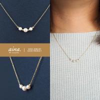 スワロフスキー パール ネックレス 真珠 スルーネックレス レディース 日本製 グラデーション アクセサリー シンプル おしゃれ 代 30代 40代 50代 Neb Sp11 Aina 通販 Yahoo ショッピング