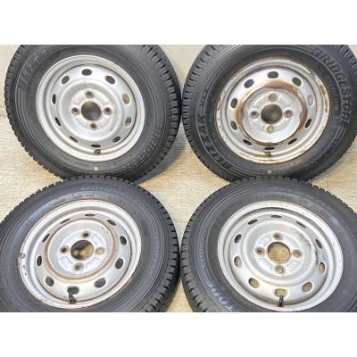 145r12 6pr スタッドレス ホイールセット 4本（BRIDGESTONE