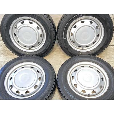 DUNLOP 13インチ スタッドレスタイヤ ホイールセット DUNLOP 自動車 冬タイヤ、ホイールセット（リム径（ホイール