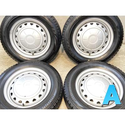 送料無料 Bridgestone スタッドレスタイヤ 鉄ホイール４本セット。 BRIDGESTONE スタッドレスタイヤ4本セット