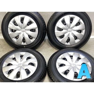 夏☆新品☆プロBOX サクシード【富山】日本製 ダンロップ 155/80R14 LT プロボックス（中古ホイール付き）４本 トヨタ専用 14インチ 車検対応 トヨタプロボックス 155 80 r14（自動車用タイヤ、ホイール）｜自動車